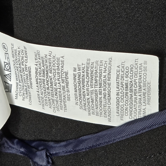 J. Crew Black and Navy Blue Tipped Twill Jacket - Picture 10 of 11